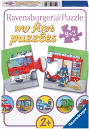 Ravensburger moje prvé puzzle – vozidlá a stroje 9×2 diely