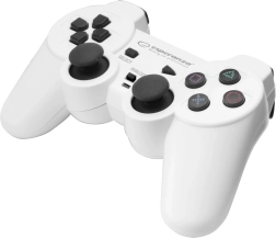 Gamepad pro PC a PlayStation 3 s vibráciami Esperanza Trooper (USB, biely/čierny)