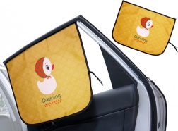 Magnetická slnečná clona na okno auta s motívom káčičky