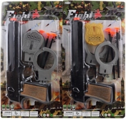 Policajná sada pre deti s pištoľou a doplnkami