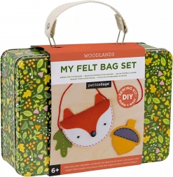 kreatívna sada kabelka líška a peňaženka žaluď PETIT COLLAGE