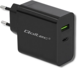 Sieťová nabíjačka 45 W s USB‑C Power Delivery a USB, čierna