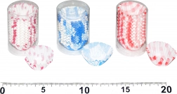 Farebné papierové cukrárske košíčky, 200 ks (Ø 3 cm, výška 1,5 cm)