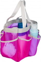 Ružová plážová sieťovaná taška na hračky
