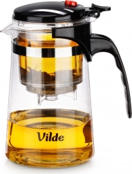 Sklenená kanvica s výpustným french press sparovačom 680 ml Vilde
