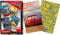 Dino hracie kvarteto karty s motívom Cars 3
