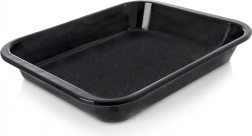 Smaltovaný hlboký plech na pečenie 31 × 25 × 4,5 cm
