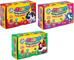 Školské plakátové farby 6 farieb 20 ml ASTRINO ASTRA