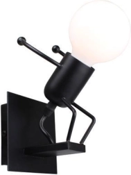 Nástenná lampa Loft čierna