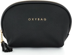 Kozmetická taška z čiernej kože