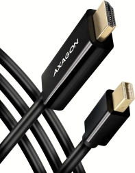 Aktívny kábel Mini DisplayPort na HDMI 1.4, 1,8 m — AXAGON