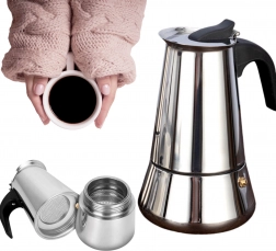 Moka kávovar z nehrdzavejúcej ocele 600 ml