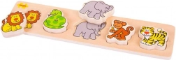 Bigjigs Baby drevené safari puzzle