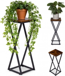 Stojan na kvety loft s geometrickým rámom ModernHome