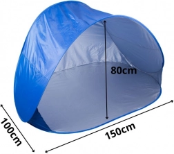 Samoskladací plážový stan s UV ochranou, veľký a ľahký