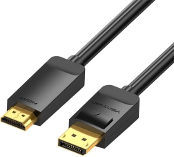 Kábel DisplayPort 1.2 na HDMI 1.4 Vention HAGBH 2 m, 4K 30 Hz (čierny)