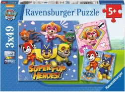 Ravensburger puzzle PAW Patrol 3×49 dielikov