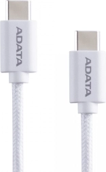 Textilný USB‑C na USB‑C kábel 2 m, 100 W, biely