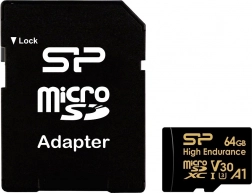 Pamäťová karta microSDXC High Endurance 64 GB V30 UHS‑I U3 A1 + adaptér microSD–SD