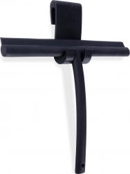 Silikónová stierka na sklo s háčikom, čierna