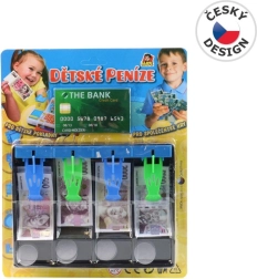 Pokladňa s českými peniazmi 28 × 22 cm