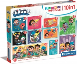 Puzzle DC Super Friends 10 v 1 CLEMENTONI