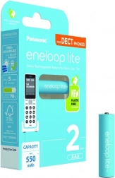 ENELOOP Lite AAA nabíjateľné batérie 550 mAh, 2 ks