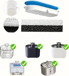 Náhradné filtre do fontánky pre psy a mačky – sada 8 ks