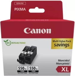 Čierny atramentový zásobník Canon PGI-550XL dvojbalenie