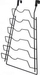 Kovový držiak na pokrievky RADKA, čierny