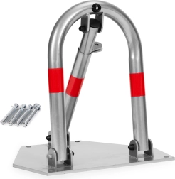 Sklopná parkovacia závora 45 cm so zámkom a reflexnými pruhmi