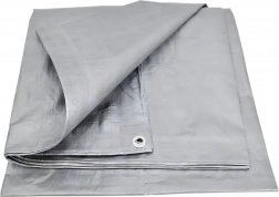 Ochranná plachta s UV ochranou 2 × 3 m, 80 g/m², strieborná