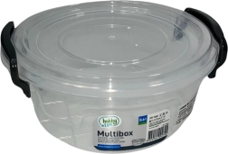 Plastový okrúhly box na potraviny 600 ml s vekom