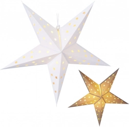 Závesná svietiaca papierová hviezda 60 cm