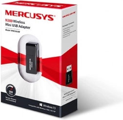 Bezdrôtový USB adaptér Mercusys MW300UM Mini WiFi N300