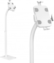 Podlahový stojan na tablet so zámkom 7,9–11″ MACLEAN biely