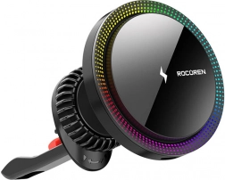 Bezdrôtová nabíjačka do auta Rocoren 15W (čierna)