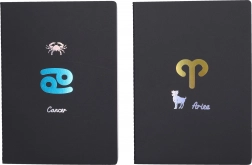 Linajkovaný notes Zodiac 18,5x25,5 cm