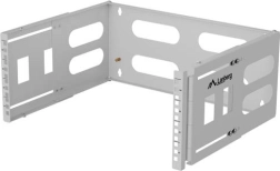 Nástenný držiak rack 19" 4U 497 × 400/240 sivý