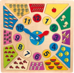 Vkladacie výukové puzzle – nauč sa hodiny small foot