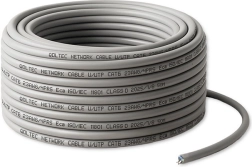 Patch kábel UTP CAT6 50 m sivý – medený vodič pre gigabitovú LAN