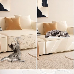 Priehľadná ochranná fólia proti poškrabaniu na nábytok a dvere 45 × 15 cm, 5 ks