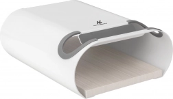 Nástenný držiak na bicykel s policou MACLEAN, max. 25 kg, biely