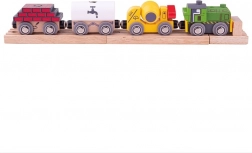 Bigjigs Rail drevený stavebný vlak