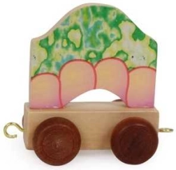 Small Foot abecedný vagónik – dračie telo