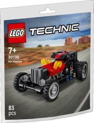 Lego Technic hot rod – model auta s pohyblivými piestami
