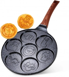 Granitová panvica na vajcia 7 otvorov BLACK & WOOD 26 cm