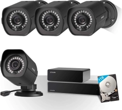 zmodo sada kamerového systému 4× 1080p s nvr a 1 tb diskom