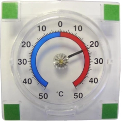Vonkajší samolepiaci teplomer PROVENCE -50 až +50 °C, transparentný
