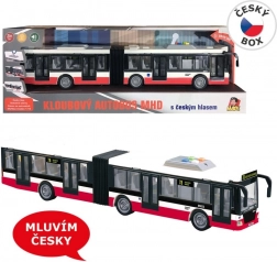 Autobus na zotrvačník 44 cm, hovorí po česky a hlási zastávky